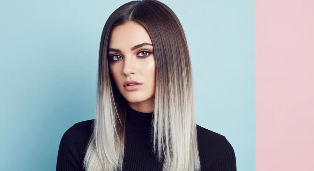 Top Brunette to Blonde Ombre Hair Color Ideas for a Stunning Summer 2025 Glow-Up 3 Ash brown to cool blonde ombre hairstyle — summer 2025 trend for cool undertones.