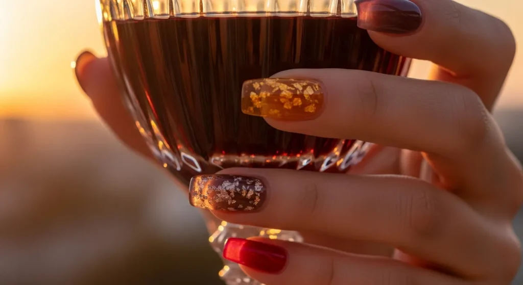 August Nails 2025: Stunning Late-Summer Looks to Try Now 11 Glossy jelly nails in wine-inspired tones—sophisticated yet summery.