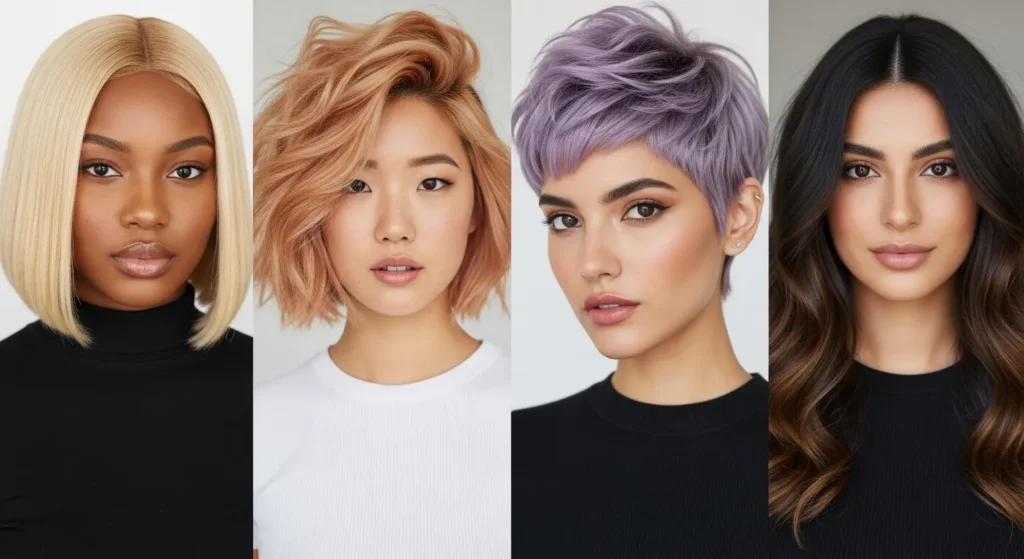 Glow-Up Ready: Summer Hairstyles 2025 That Radiate Confidence 12 Summer 2025 hair colors including coconut blonde, peachy gold, lavender smoke, and espresso brunette.