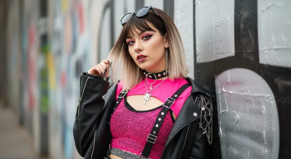 Best Hairstyles for Medium Length Hair in 2025: Trendy & Timeless 5 Edgy young woman with a shoulder-length wolf cut, textured at the crown, fading into soft ends