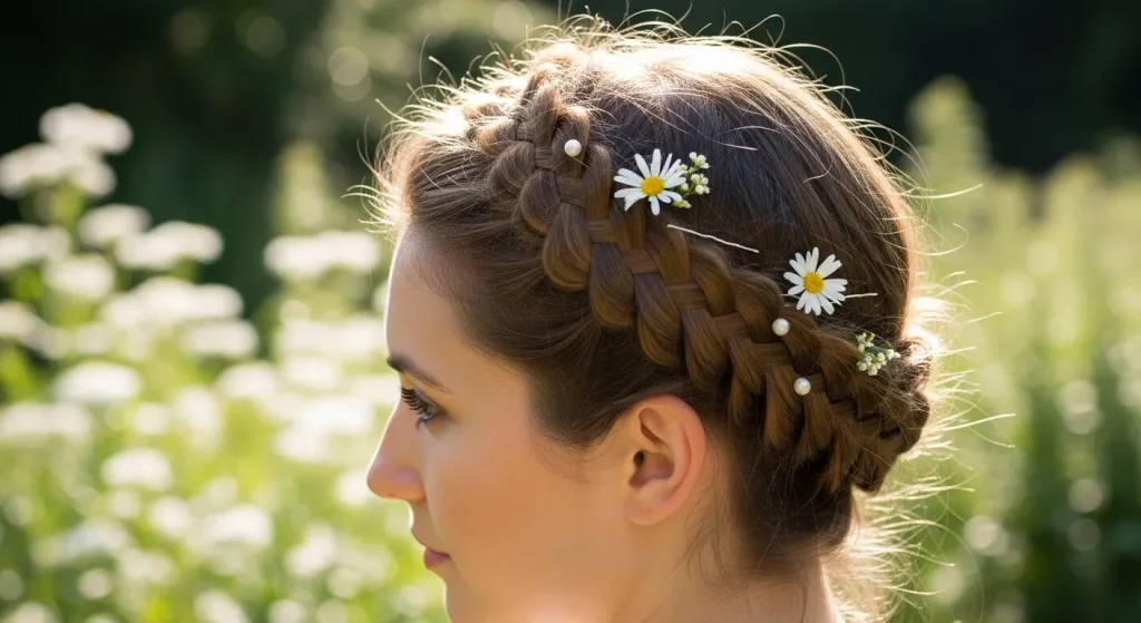 Best Hairstyles for Round Faces in 2025: Flattering & Fabulous 11 Braided crown style flattering for round faces.