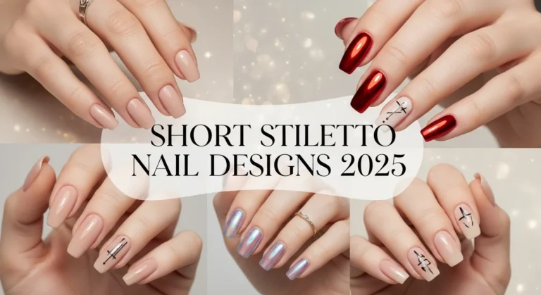 short stiletto nail designs